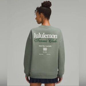 Lululemon Heavyweight Fleece Pullover *Tennis Club Sage Green Size 6